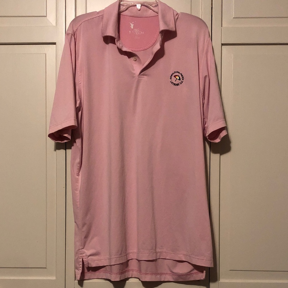 Men's Arnold Palmer golf course Polo Shirt in Soft Pink